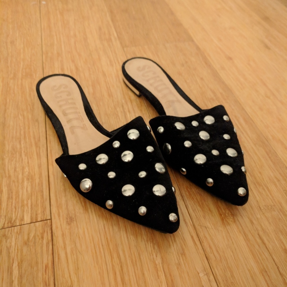 SCHUTZ STUDS MULES